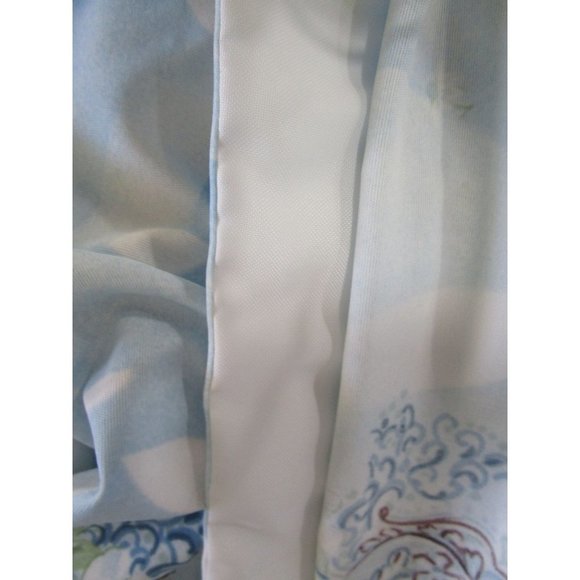 Powder Blue Paisley Print Polyester Lancer California Disco Shirt Mens Lg  EUC - Picture 16 of 16